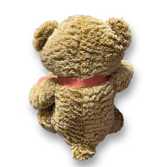 Animal Adventure Teddy Bear Plush Stuffed Animal 12" Ribbons Nursery Twins Lot 2 - Picture 9 of 14
